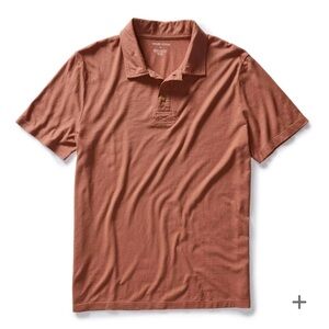 TAYLOR STITCH THE COTTON HEMP POLO IN FIRED CLAY XXL 46